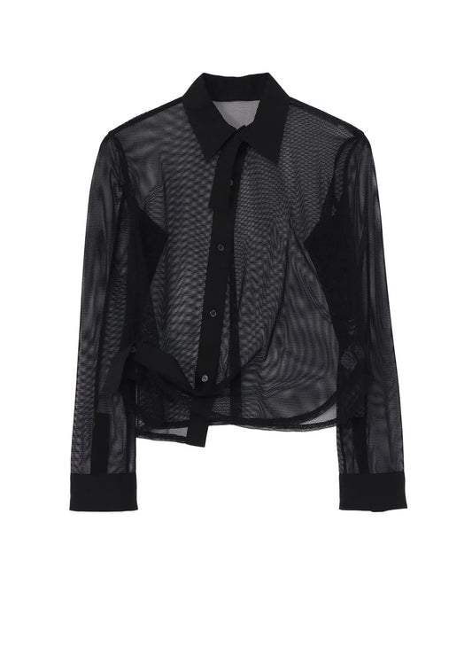 Pe/TULLE  CUFF DETAIL BLOUSE