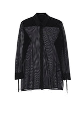 Pe/TULLE  STRING DETAIL SHIRT