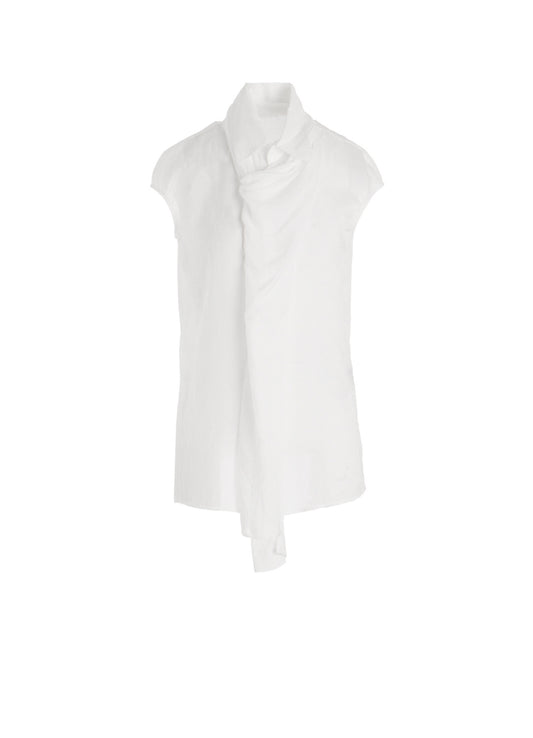 CELLULOSE LAWN FRONT STOLE D FRENCH SLV SHIRT