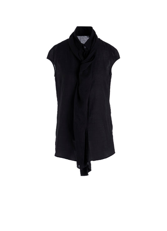 CELLULOSE LAWN FRONT STOLE D FRENCH SLV SHIRT