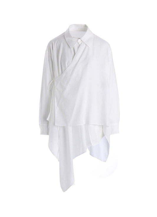 CELLULOSE COTTON VIYELLA ASYMMETRIC BLOUSE