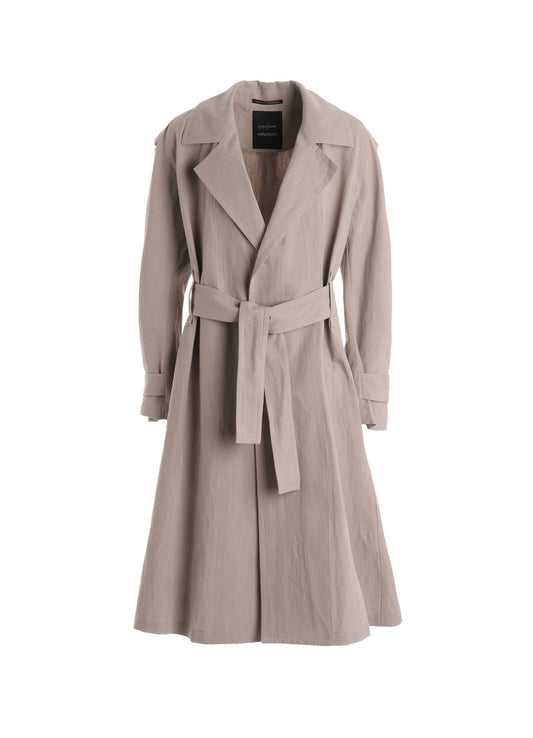 C/Li POPLIN WRAP TRENCH COAT