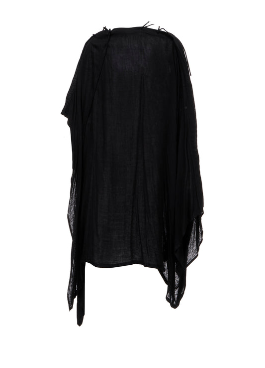 Ry DOUBLE LAYER GAUZE STRING ASYMMETRIC DRESS A