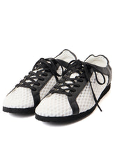 Pe Mesh Pu LEATHER LACE-UP LOW-CUT SHOES