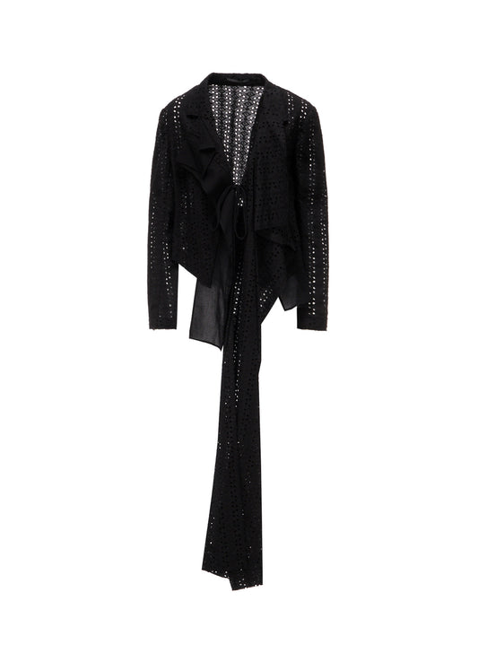 INDIAN EMBROIDERY LACE F COMBINATION SHORT JACKET