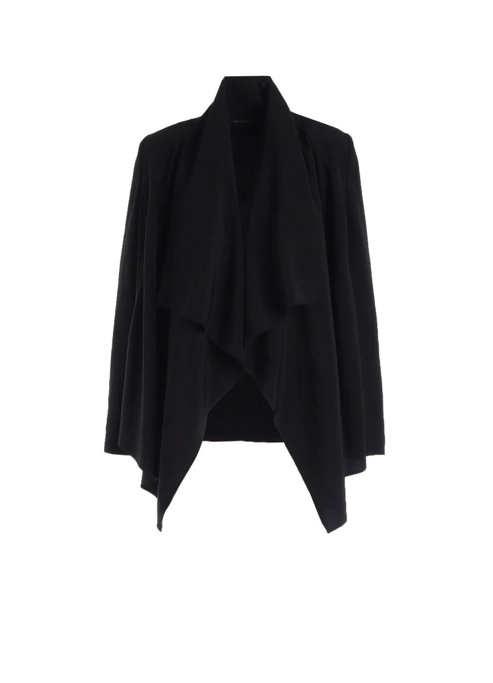 Ta/Pe CREPE DE CHINE FRONT DRAPED DETAIL JACKET
