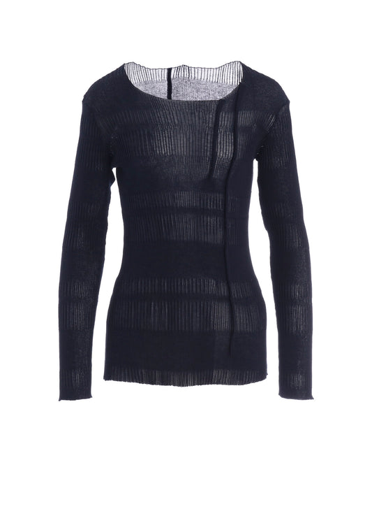 RIB TUCK D ROUND NECK PO