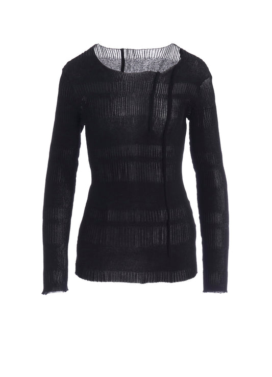 RIB TUCK D ROUND NECK PO