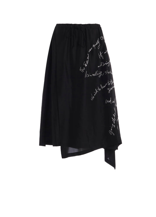 MESSAGE PT 2 DRAPED SKIRT PANTS