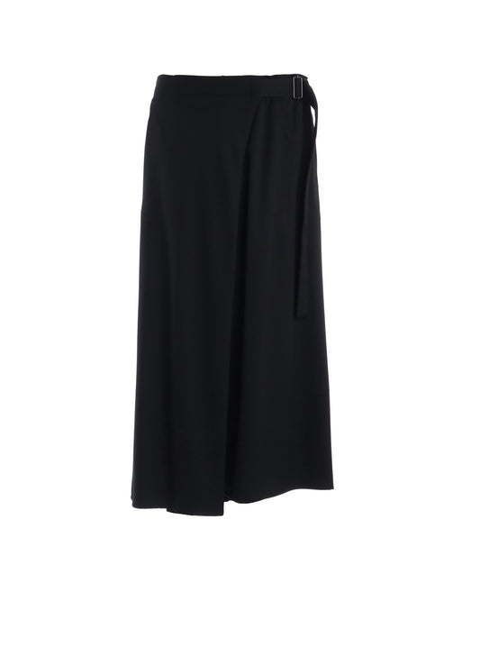 GABARDINE R WRAP SKIRT PANTS B