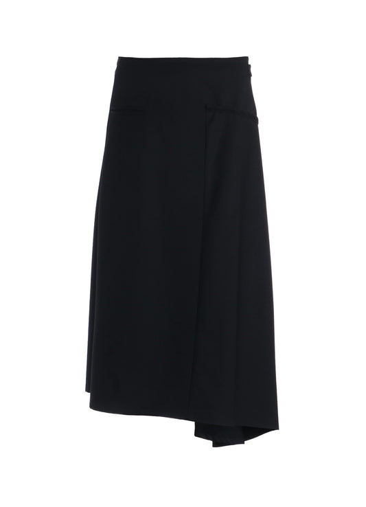 GABARDINE LB DRAPED D SKIRT
