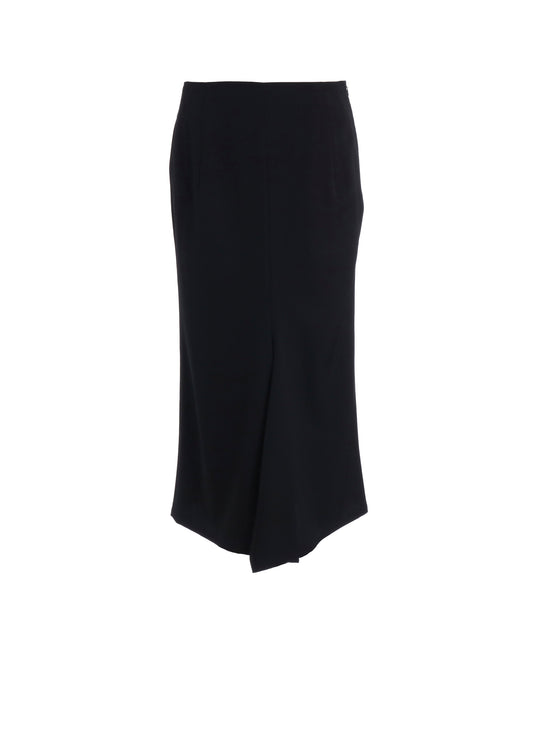WOOL GABARDINE FLARED SKIRT