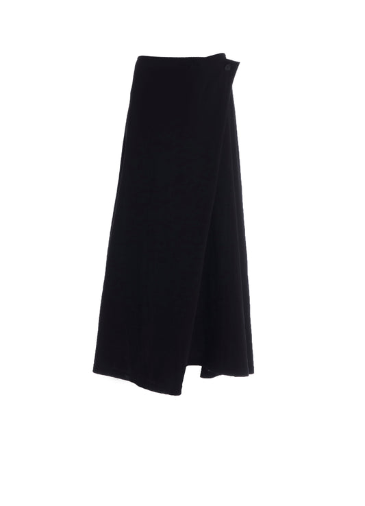 COTTON SINGLE JERSEY BUTTON LONG SKIRT