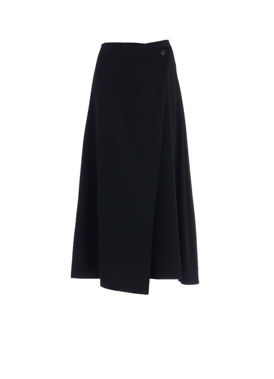 GABARDINE BUTTON LONG SKIRT