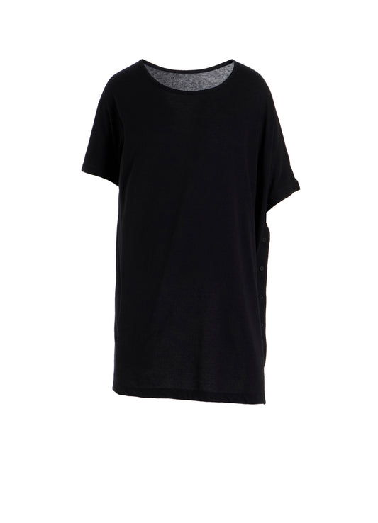 SOFT SINGLE JERSEY ASYMMETRIC SHORT SLV T A