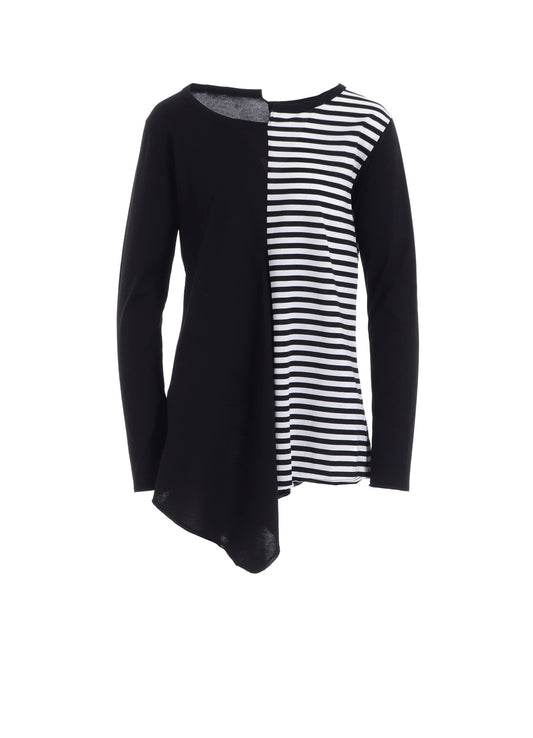 SILKET JERSEY PATTERN COMBI LONG SLV T