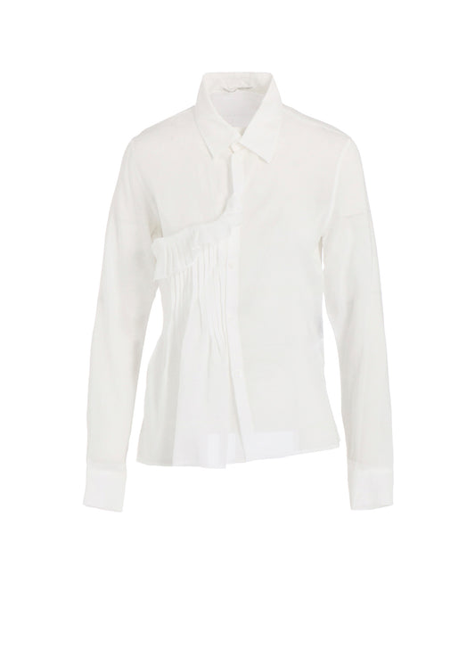 CELLULOSE LAWN R FRONT PINTUCK BLOUSE