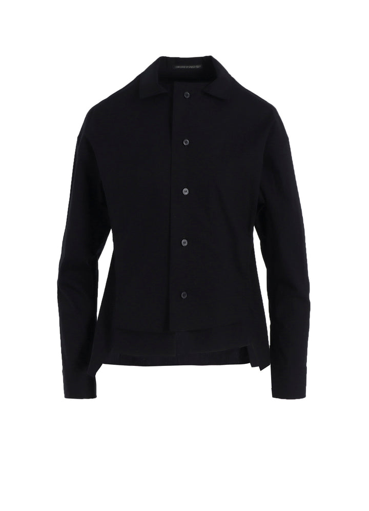 COTTON BROAD PANELED SHORT BLOUSE