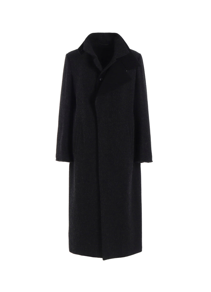 TWEED CLOTH R DOUBLE LAYERED LONG COAT