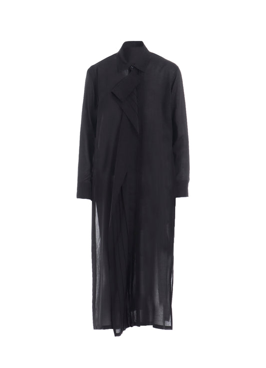 CELLULOSE LAWN PINTUCK SHIRT DRESS