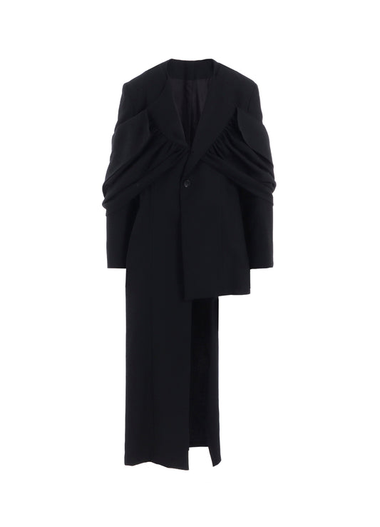 W/SAXONY  GATHERED STOLE D JACKET