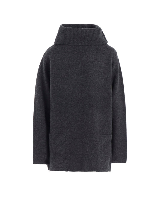5G3P PLAIN STITCH 1x1 RIB BIG HIGH NECK PO