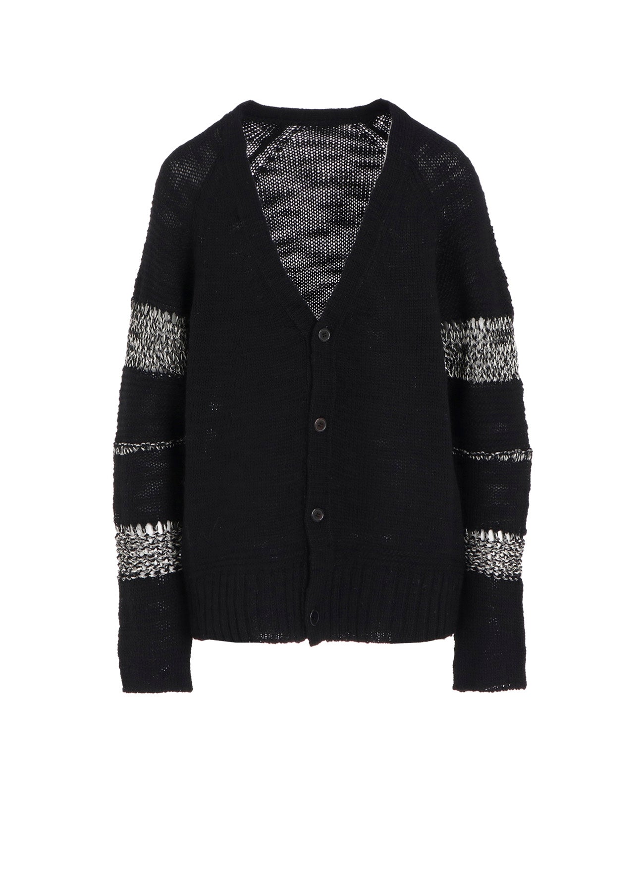 トップス Yohji Yamamoto Crochet Wool Cardigan Yohji Yamamoto Crochet Wool Cardigan 7G JERSEY 3G RIB