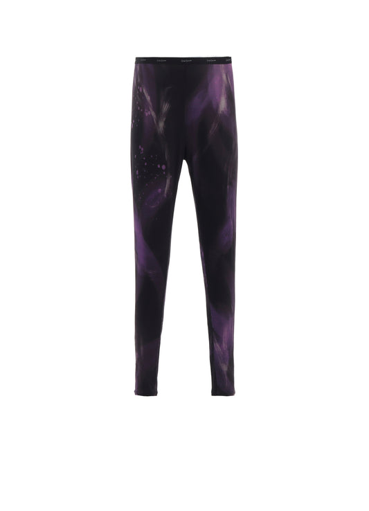 PURPLE A PATTERN BASIC LEGGINGS