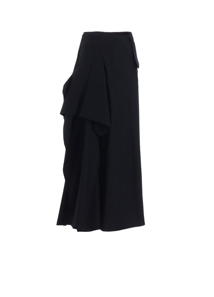 W/SAXONY  B DRAPED HIGH WAIST SKIRT