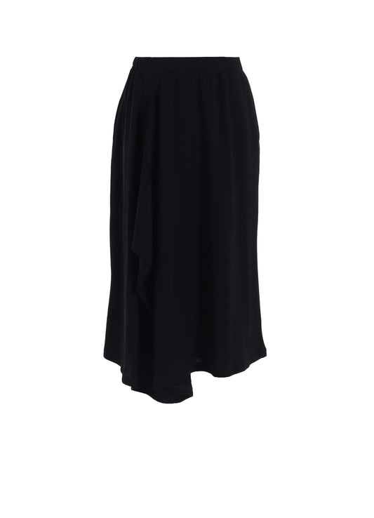 HIGH TWISTED GAUZE TERRY TUCKED SKIRT