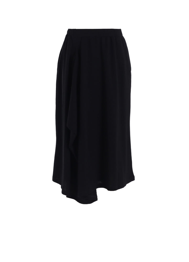HIGH TWISTED GAUZE TERRY TUCKED SKIRT