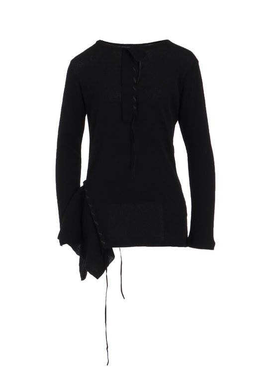 HIGH TWISTED LINKS STRING ROUND NECK PO