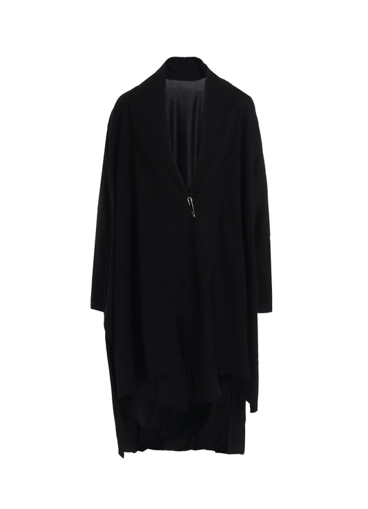 COTTON SINGLE JERSEY LONG CARDIGAN