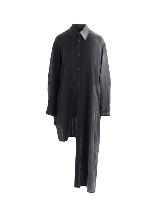 Cu/C BLEACHED SATIN KNOT DETAIL BLOUSE