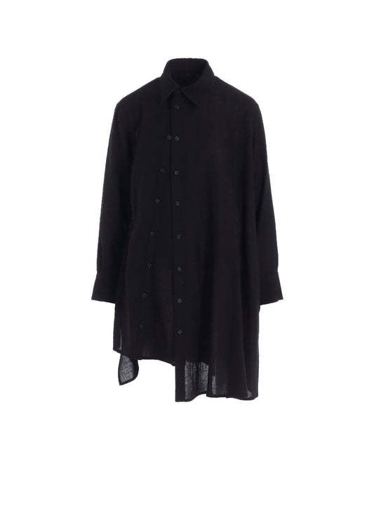 WOOL VIYELLA W FRONT ASM BLOUSE