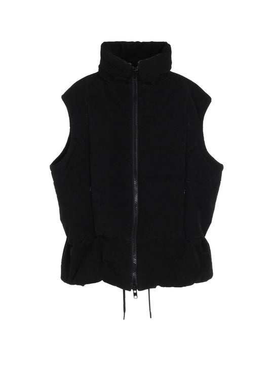 STRETCHED VELVET PADDED VEST