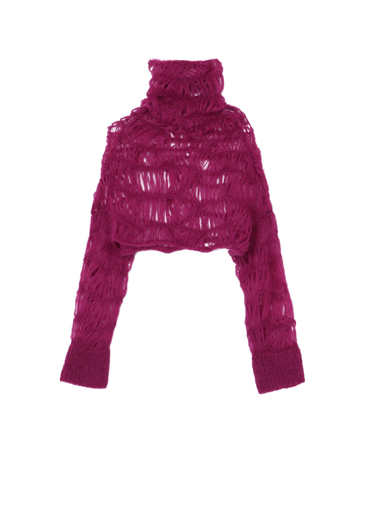 MAON HIGH-NECK CROPPED TOP