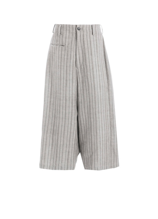 C/Li STRIPE BACKSIDE FLARED WIDE PANTS