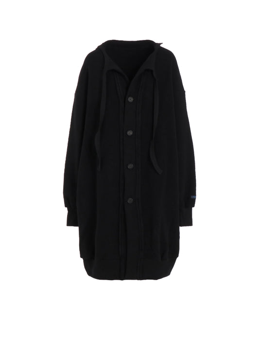 Liy/C BRUSHED FRENCH TERRY BUTTON D CARDIGAN