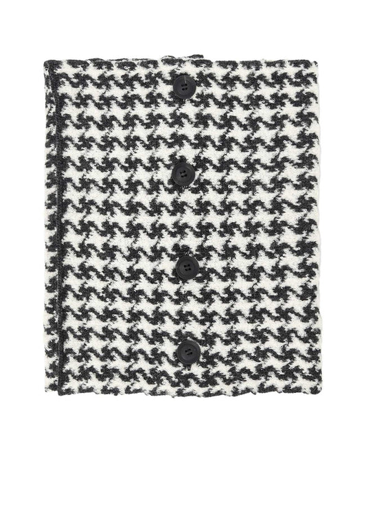 HOUNDSTOOTH L NECK WARMER