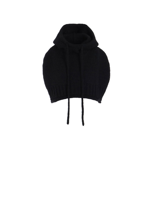 KNIT HOODED WARMER