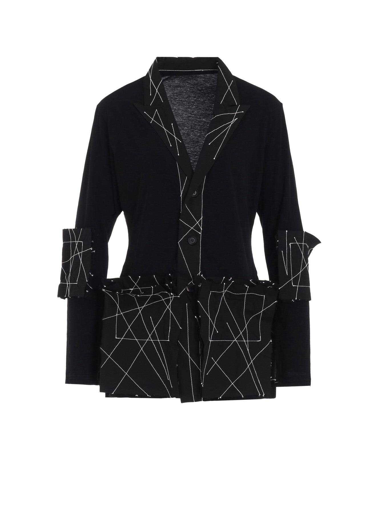 40/-HIGH TWISTED SINGLE JERSEY COMBI RANDOM EMBROIDERY JACKET – THE ...