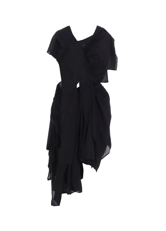 MODAL LAWN GATHER DETAIL DRESS