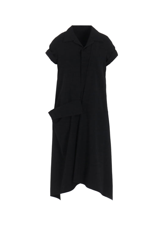 【1/11 10:00(JST) Release】GABARDINE R DRAPED SHIRT DRESS