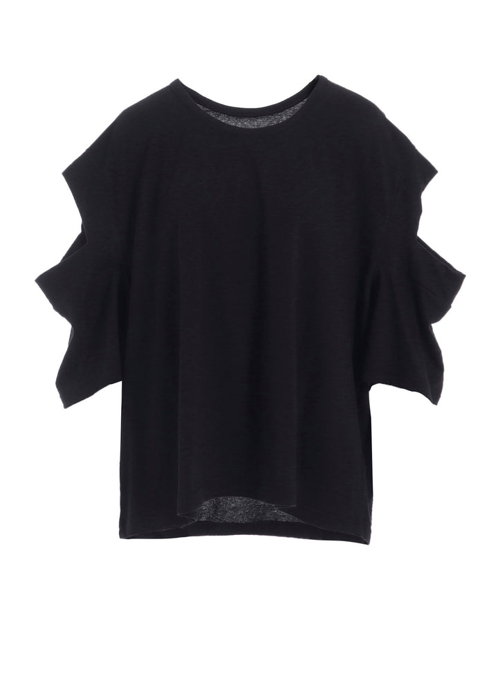 STF COTTON SINGLE JERSEY O SHOULDER SHORT SLV T