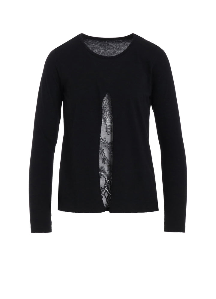 STF COTTON SINGLE JERSEY CUT-OUT LONG SLEEVE T B