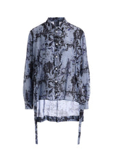 Cu PLAID PT STRIPE WAIST GATHER-B