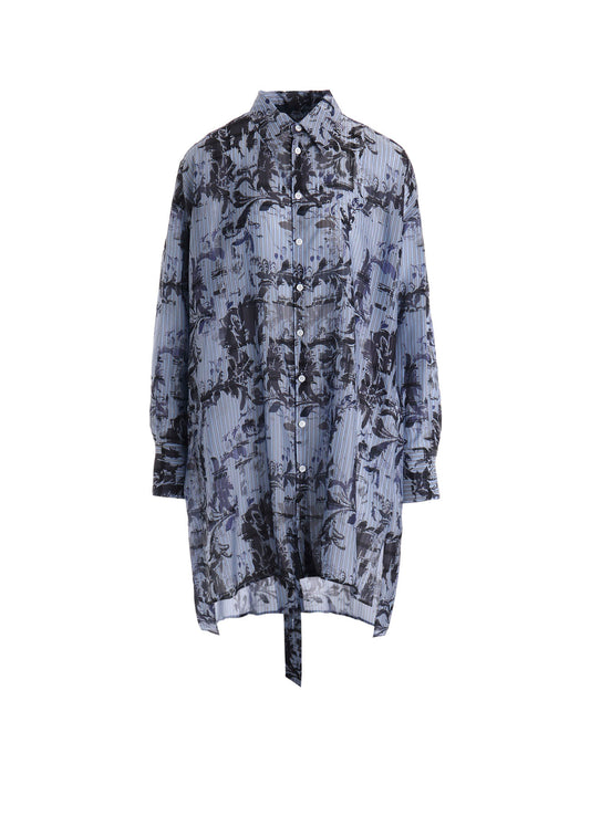 Cu PLAID PT STRIPE BUTTON DETAIL SHIRT