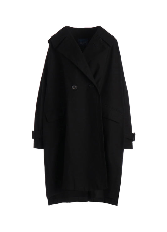 MILITARY BACKSIDE SATIN SIDE SLIT COAT