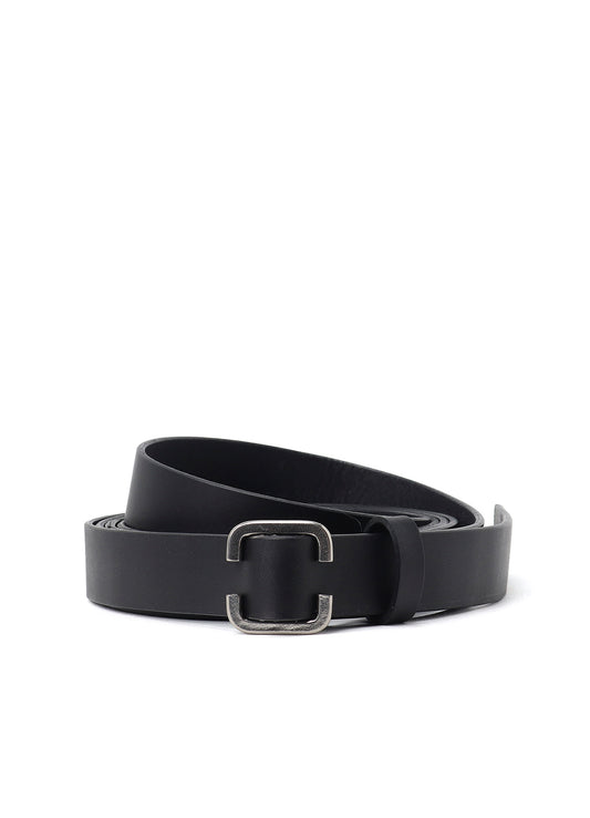 MATT SOFT OIL LEATHER LONG LENGTH BELT